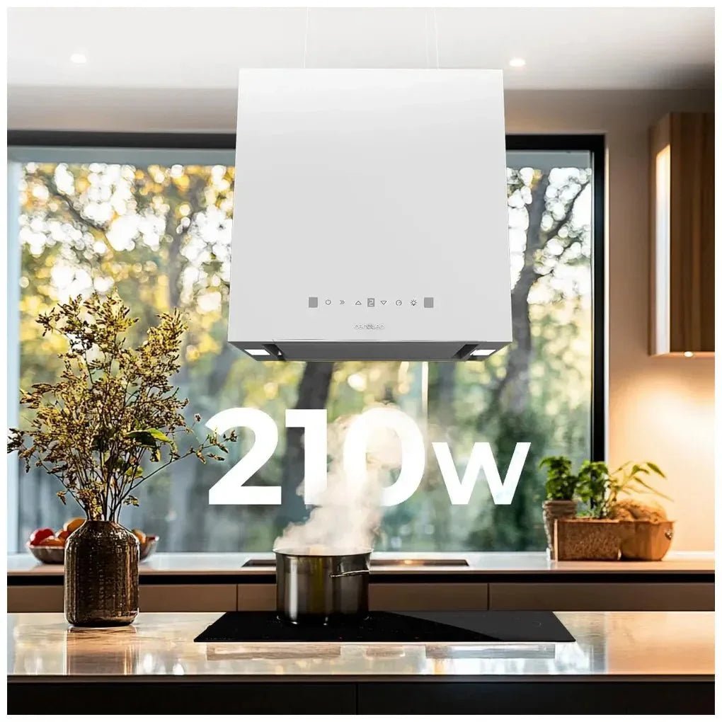 cecotec_02909_campana_extractora_blanca_44cm_a++_con_control_táctil_y_succión_800m3_h_7