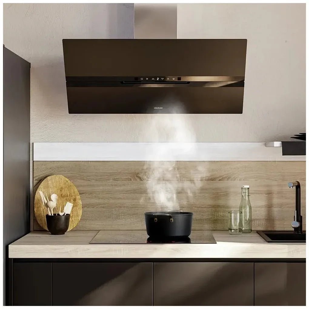 cecotec_02929_campana_extractora_90cm_vidrio_negro_mate__succión_800m3_h__a++_y_control_gestual_5