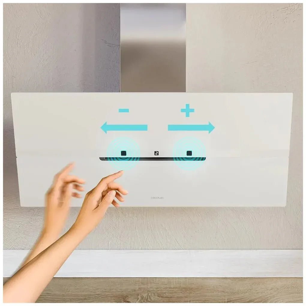 cecotec_02930_campana_extractora_90cm_vidrio_blanco__succión_800m3_h__a++__control_táctil_y_gestual_10