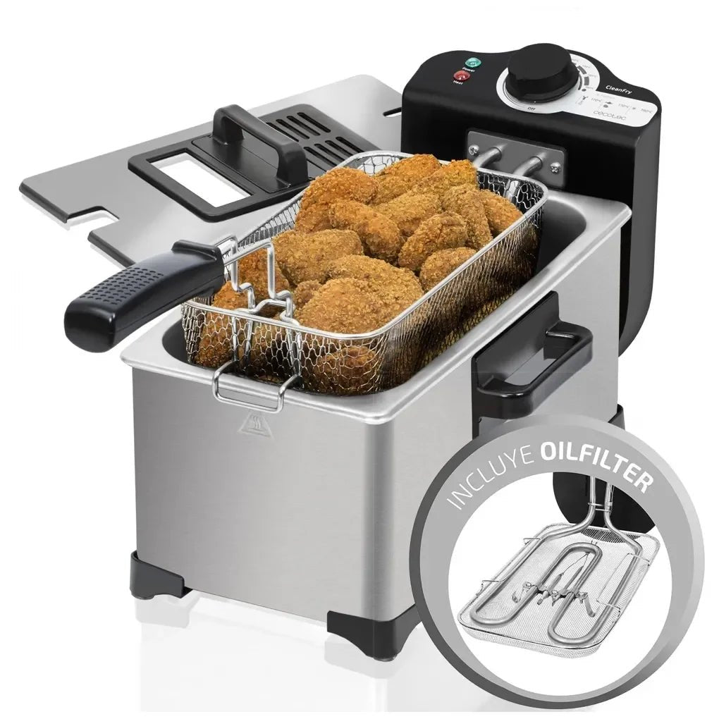 cecotec_03034_freidora_eléctrica_3l_inoxidable_con_filtro_oilcleaner_y_potencia_de_2000w_2