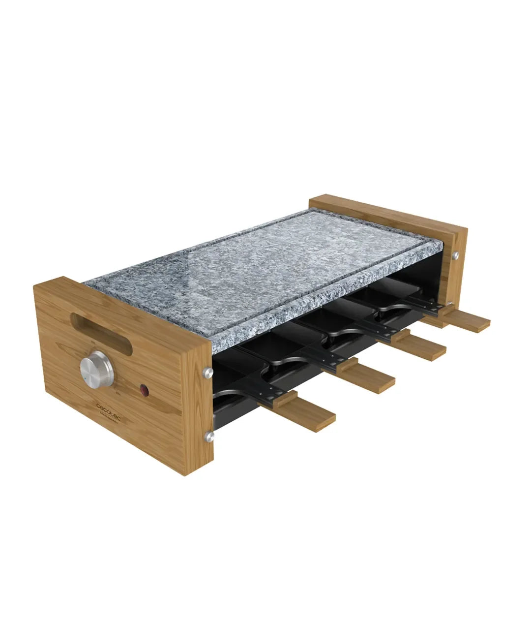 cecotec_03101_raclette_cheese&grill_8600:_elegancia_y_funcionalidad_con_piedra_natural_y_madera_0