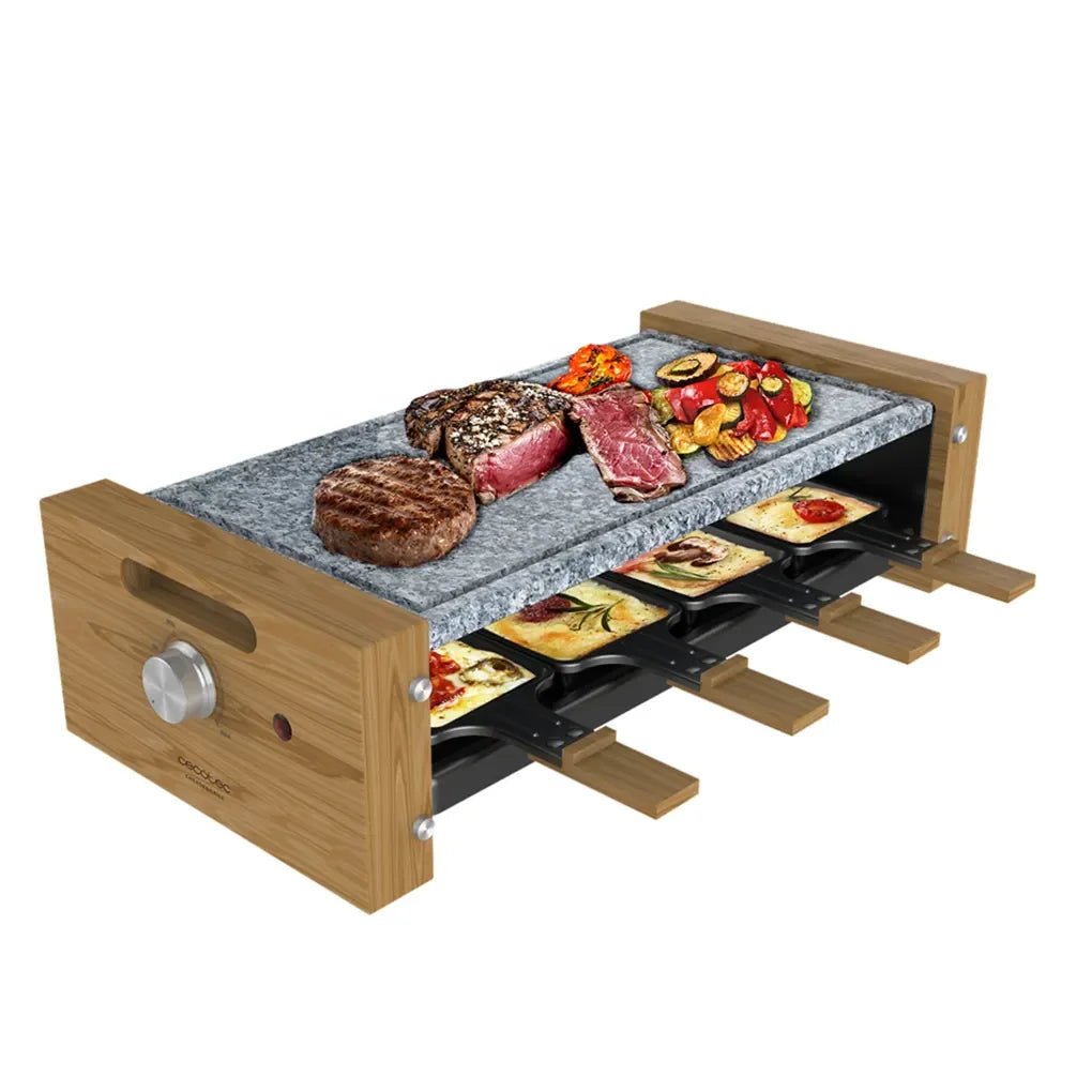 cecotec_03101_raclette_cheese&grill_8600:_elegancia_y_funcionalidad_con_piedra_natural_y_madera_1