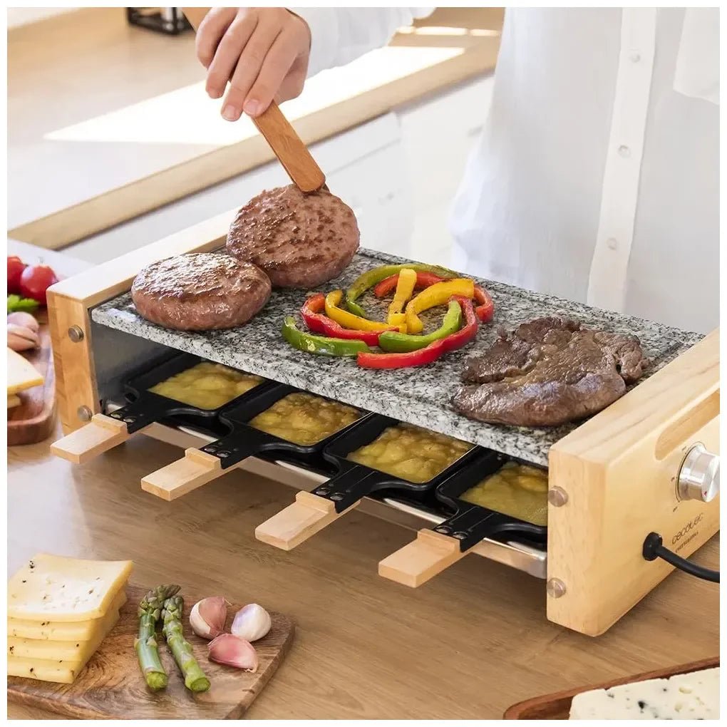 cecotec_03101_raclette_cheese&grill_8600:_elegancia_y_funcionalidad_con_piedra_natural_y_madera_7