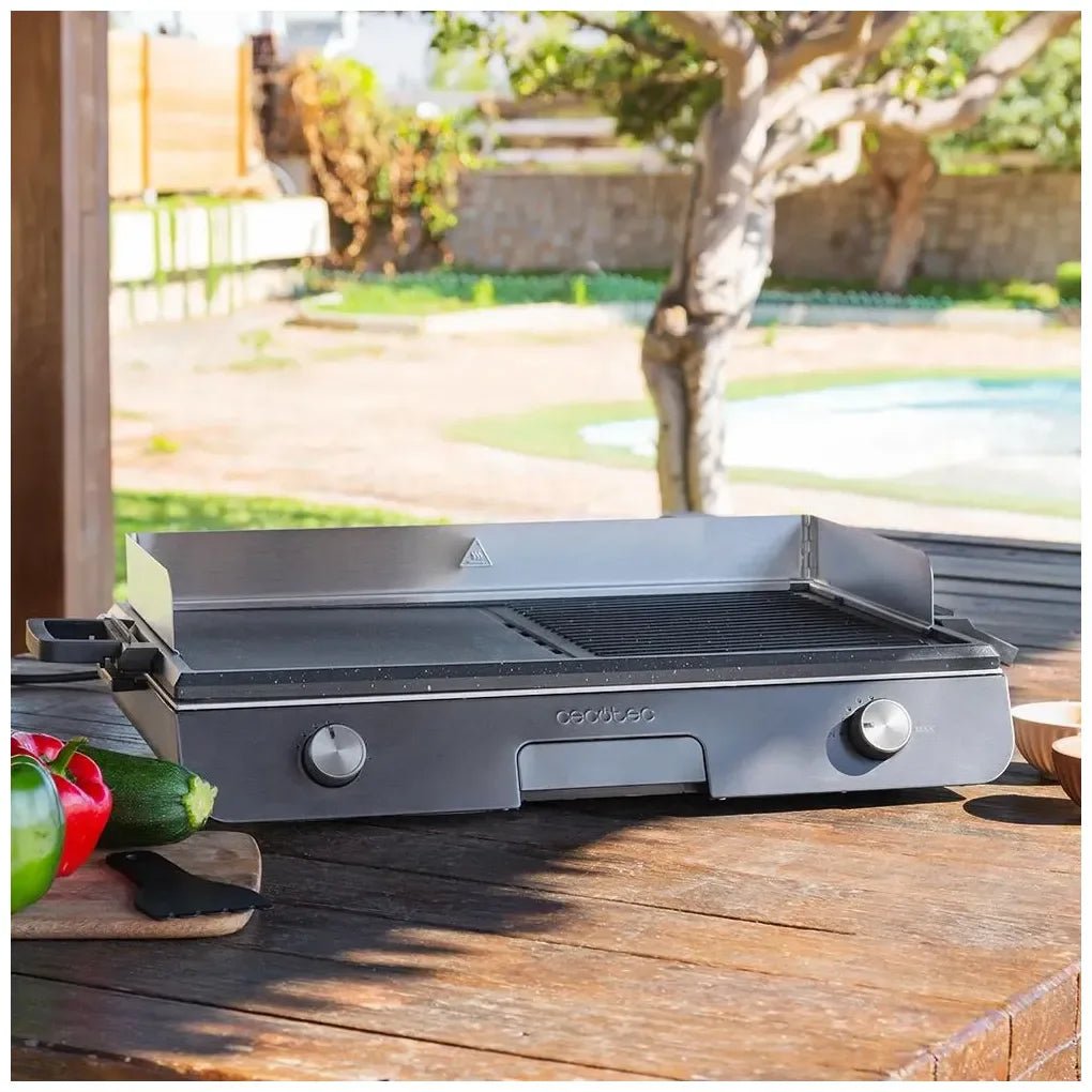 cecotec_03182_barbacoa_eléctrica_3000w_inoxidable_con_superficie_antiadherente_y_termostato_4
