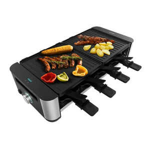 cecotec_03224_máquina_de_raclette_1400w_inoxidable_para_8_personas_con_grill_y_plancha_1