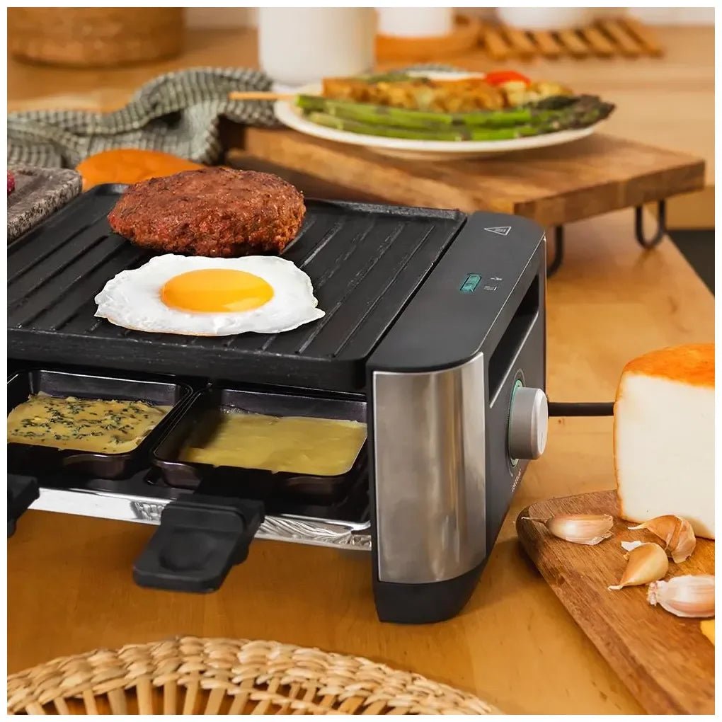 cecotec_03225_máquina_de_raclette_1400w_para_8_personas_con_placas_antiadherentes_y_de_piedra_3