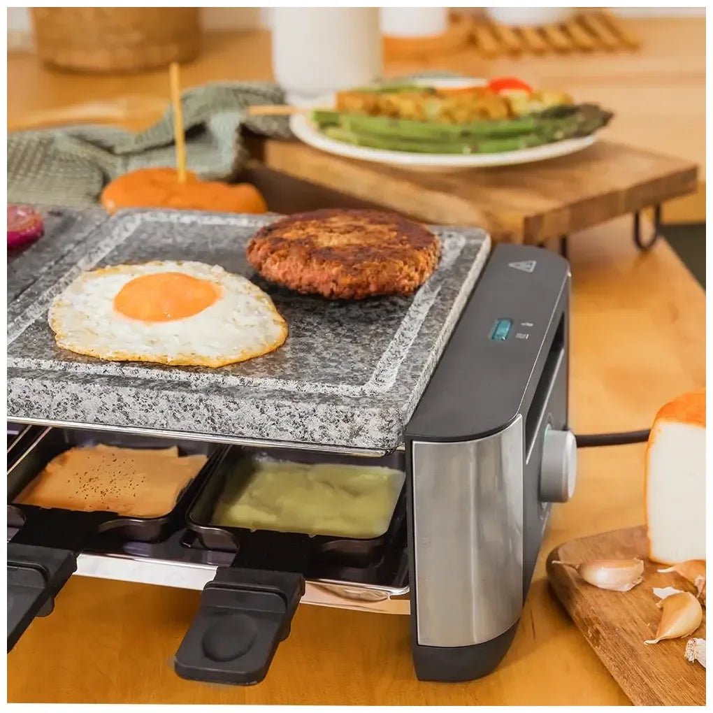 cecotec_03226_máquina_de_raclette_1400w_para_8_personas_con_grill_y_placa_de_piedra_natural_3