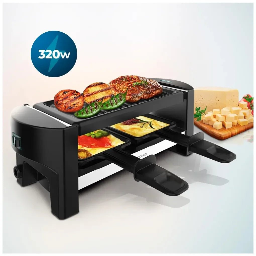 cecotec_03264_máquina_de_raclette_compacta_320w:_disfruta_de_comidas_saludables_y_creativas_2