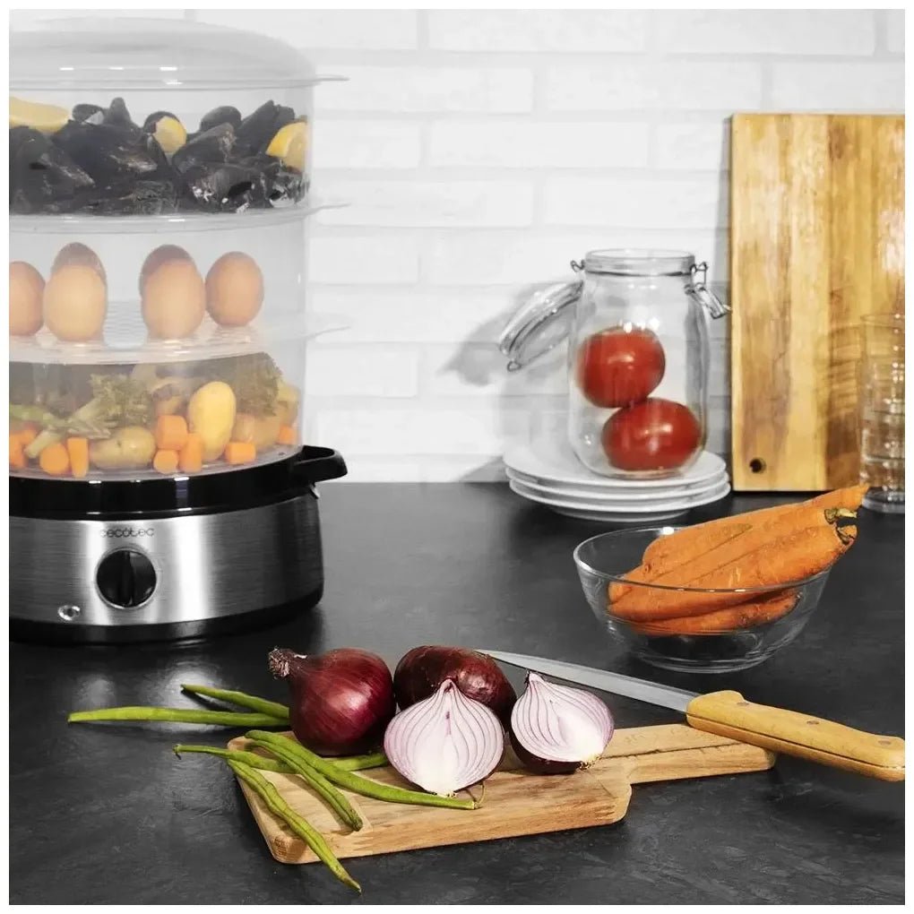 cecotec_04109_vaporera_eléctrica_inox_800w:_cocina_saludable_con_temporizador_y_accesorios_8