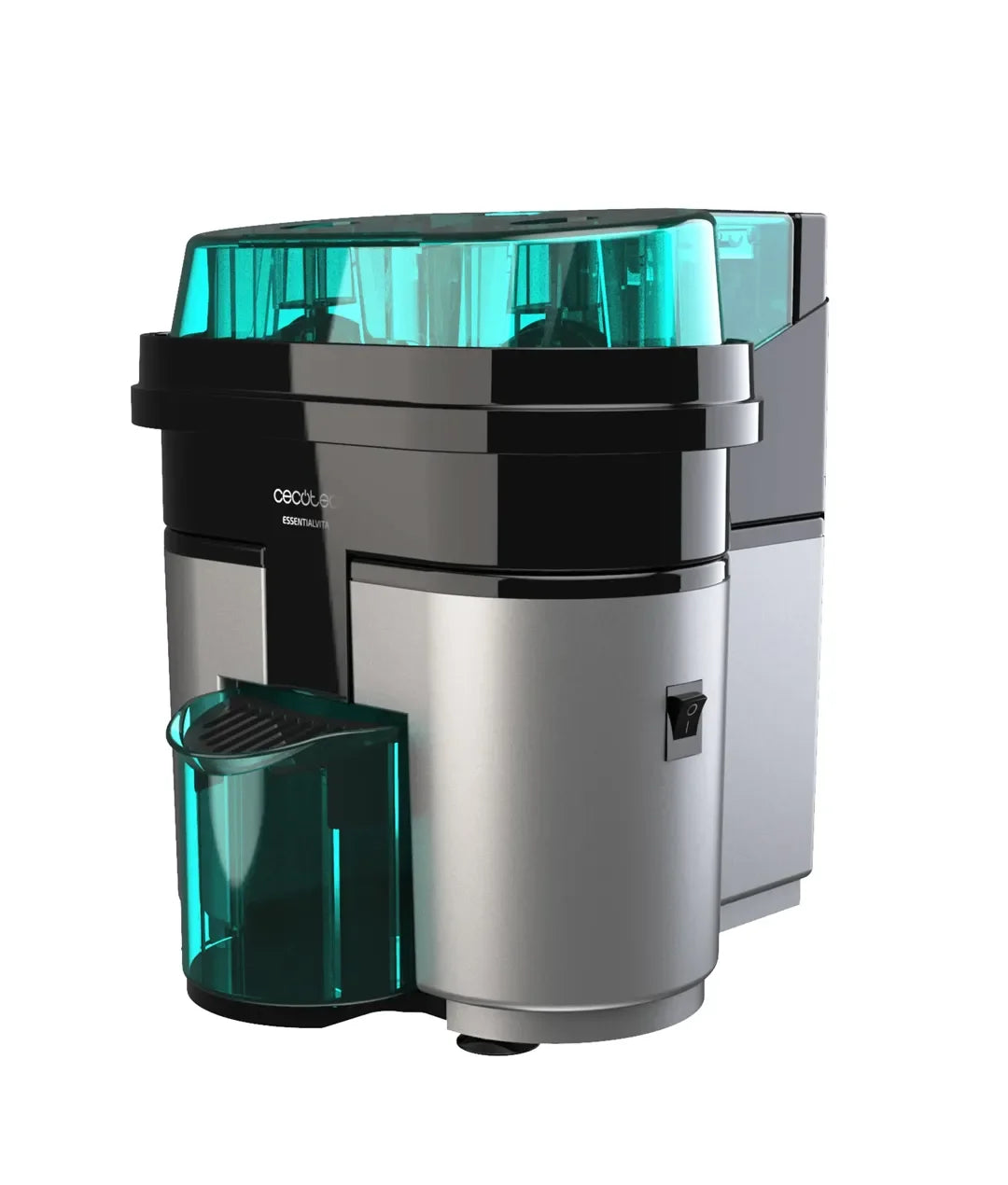 cecotec_04146_exprimidor_eléctrico_90w_essentialvita_twice_black:_doble_cabezal_y_filtro_pulpa_0