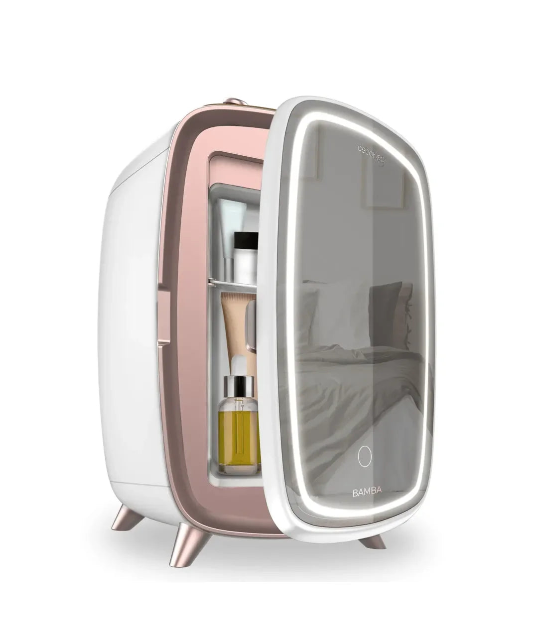 cecotec_04441_nevera_de_cosméticos_6l_con_espejo_y_luz_led_para_belleza_fresca_y_organizada_0