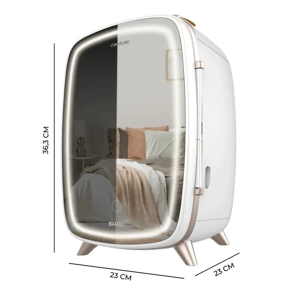 cecotec_04441_nevera_de_cosméticos_6l_con_espejo_y_luz_led_para_belleza_fresca_y_organizada_2