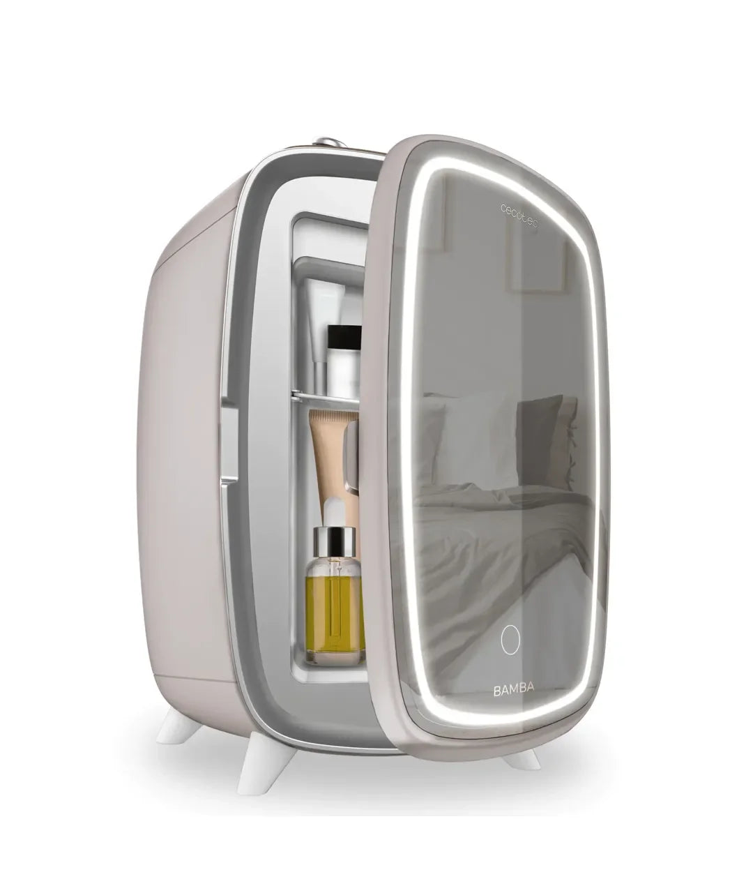 cecotec_04442_nevera_de_cosméticos_6l_con_espejo_y_luz_led__bamba_coolingbeauty_6000_0