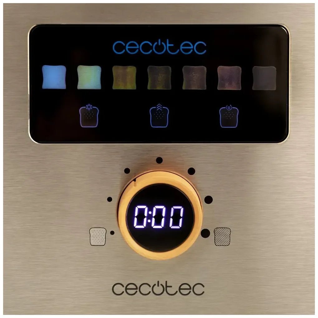 cecotec_04844_tostador_vertical_touch&toast:_control_táctil__1500w__acero_inoxidable__ranuras_largas_5