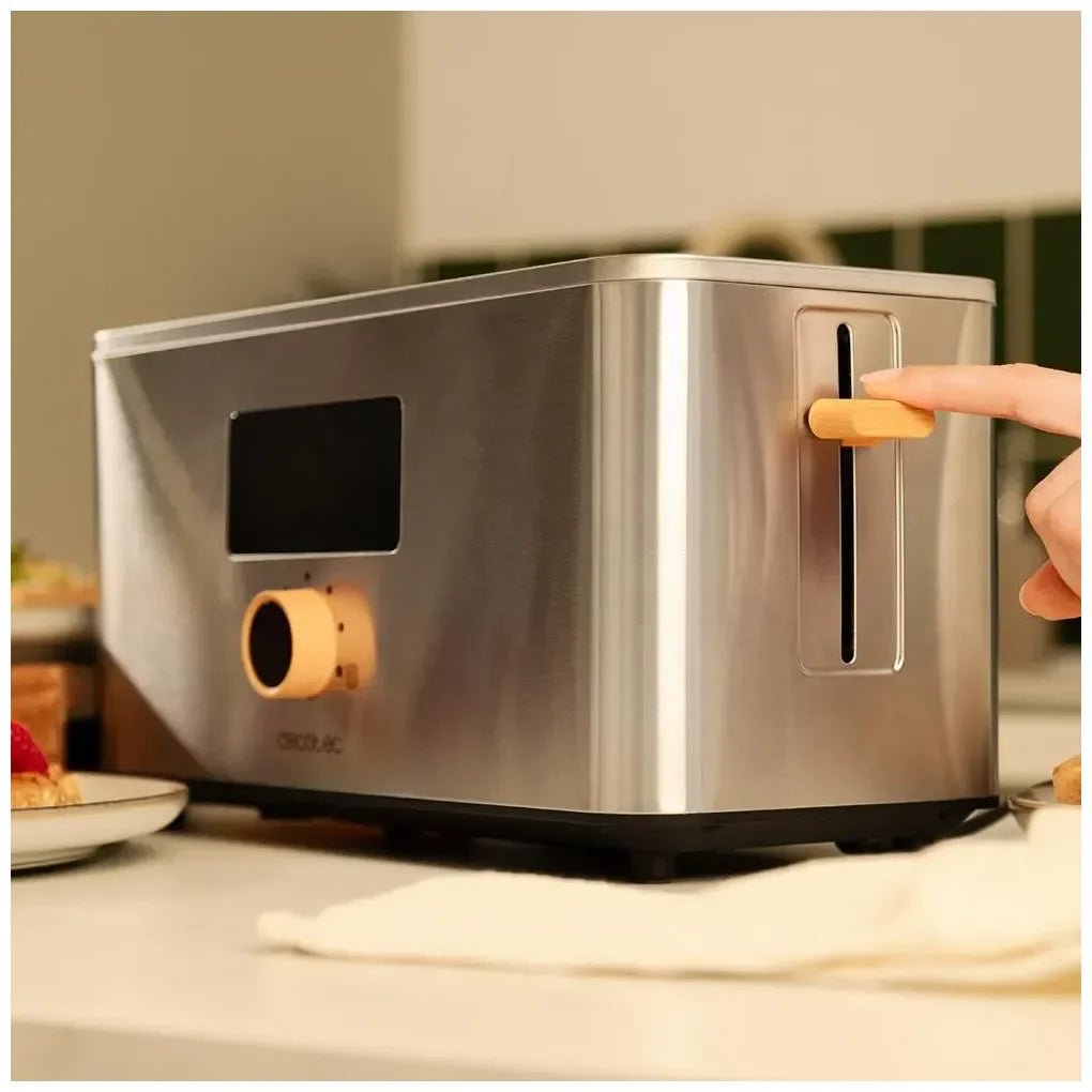 cecotec_04844_tostador_vertical_touch&toast:_control_táctil__1500w__acero_inoxidable__ranuras_largas_7