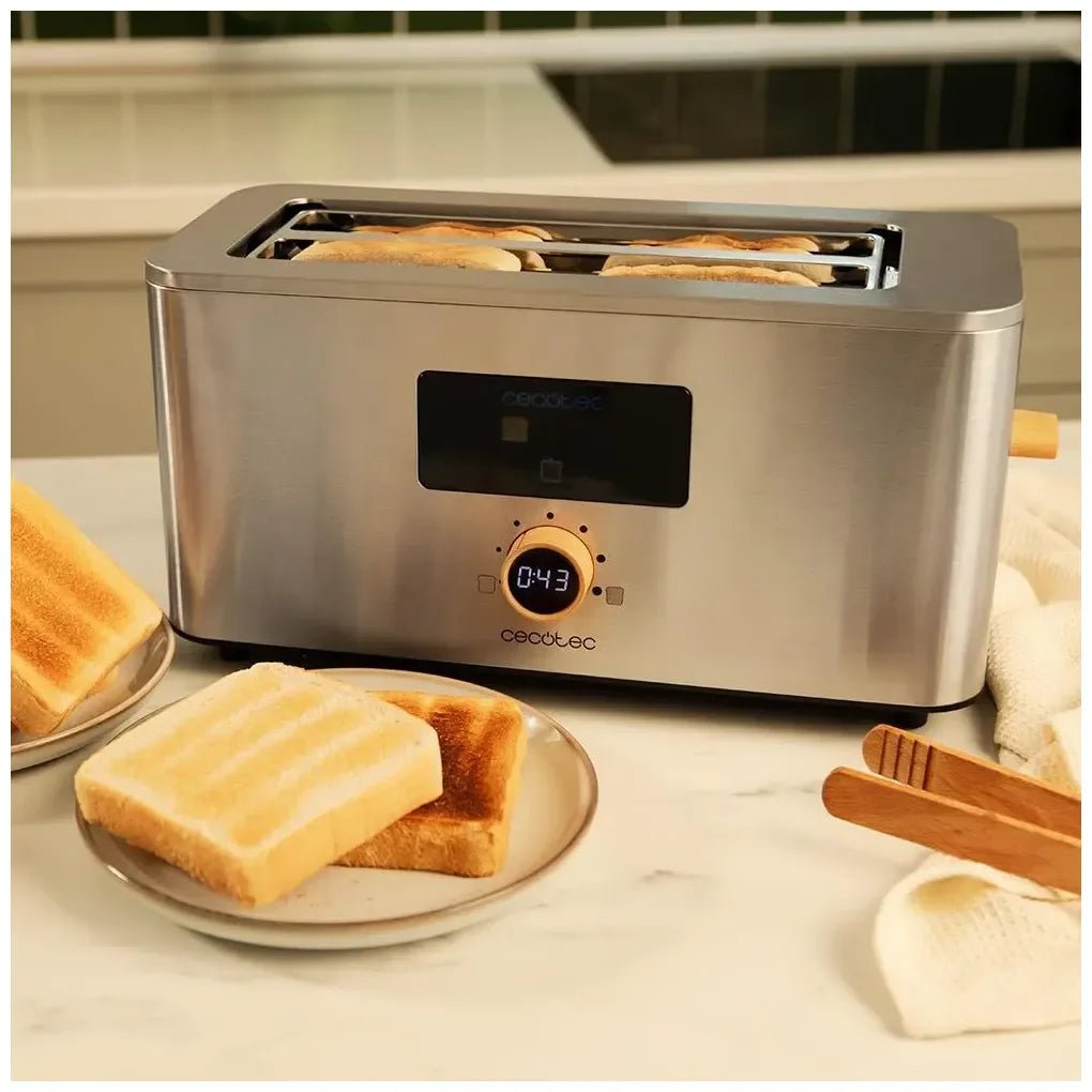 cecotec_04844_tostador_vertical_touch&toast:_control_táctil__1500w__acero_inoxidable__ranuras_largas_8