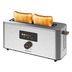 cecotec_04845_tostador_touch&toast_extra:_control_táctil__1000w__acero_inoxidable_y_ranura_larga_1