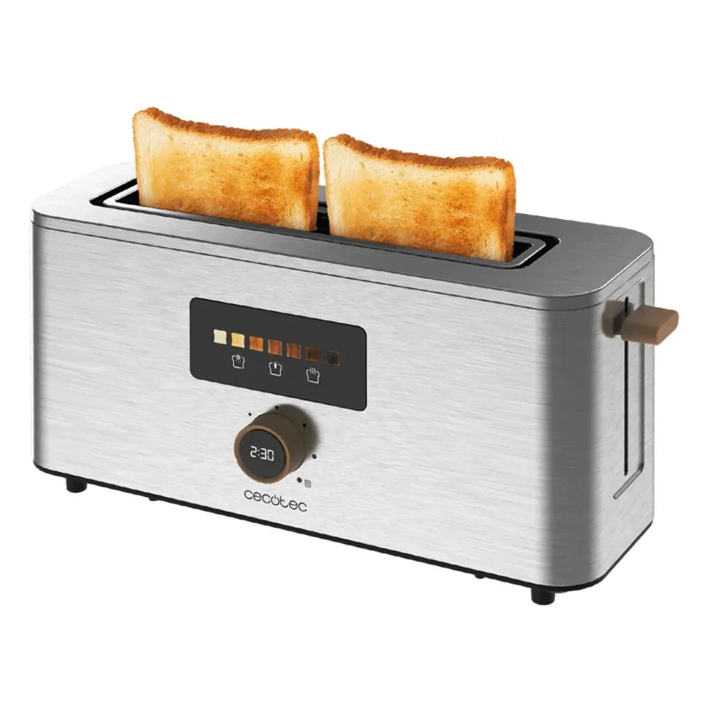 cecotec_04845_tostador_touch&toast_extra:_control_táctil__1000w__acero_inoxidable_y_ranura_larga_1