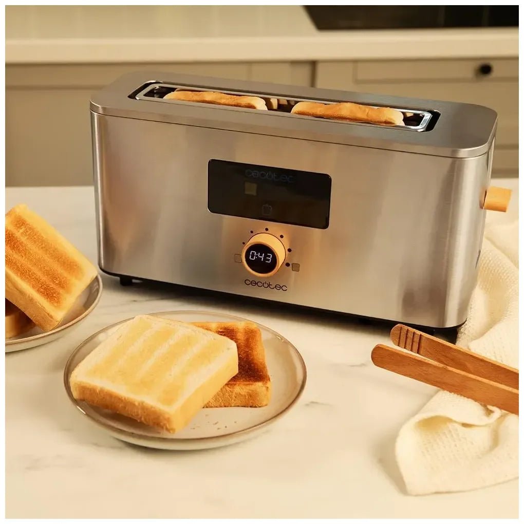 cecotec_04845_tostador_touch&toast_extra:_control_táctil__1000w__acero_inoxidable_y_ranura_larga_8