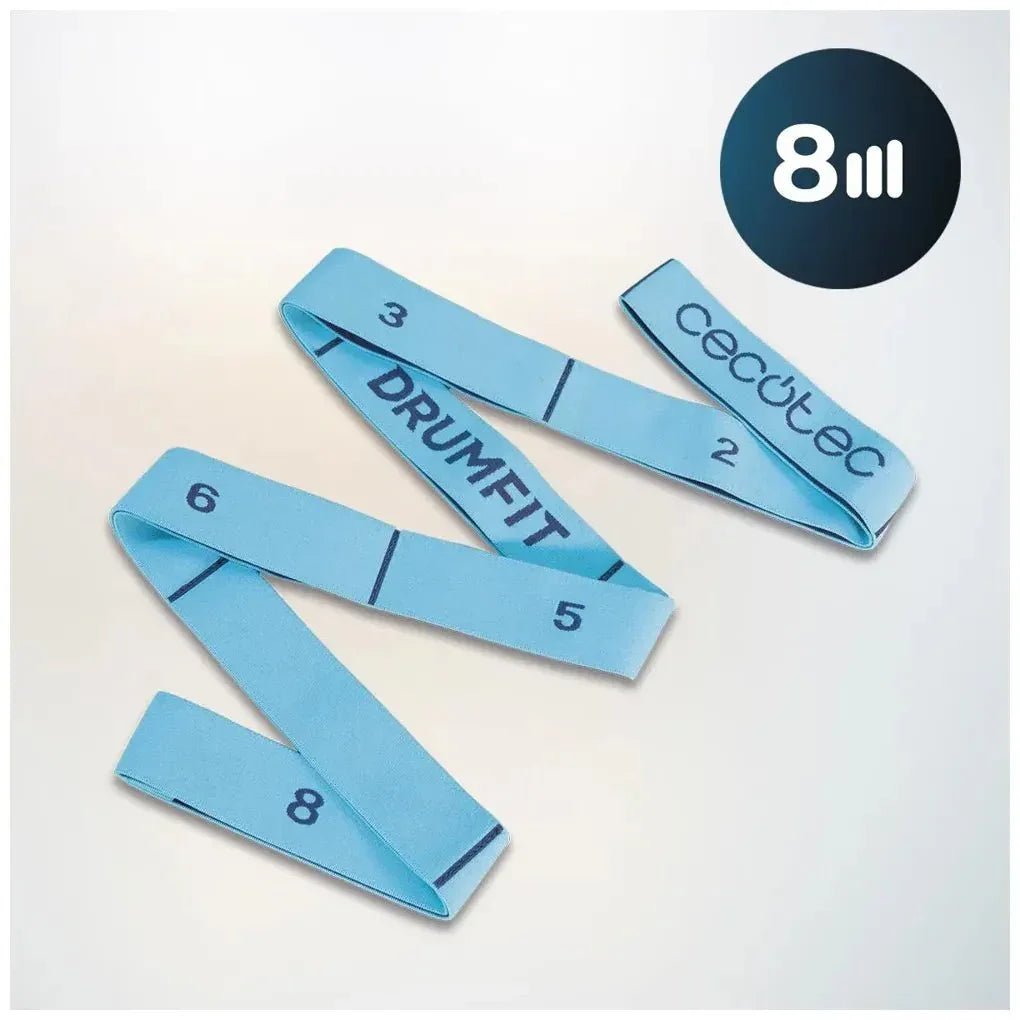 cecotec_07127_banda_elástica_drumfit:_8_niveles_de_resistencia_para_fitness_y_yoga_2