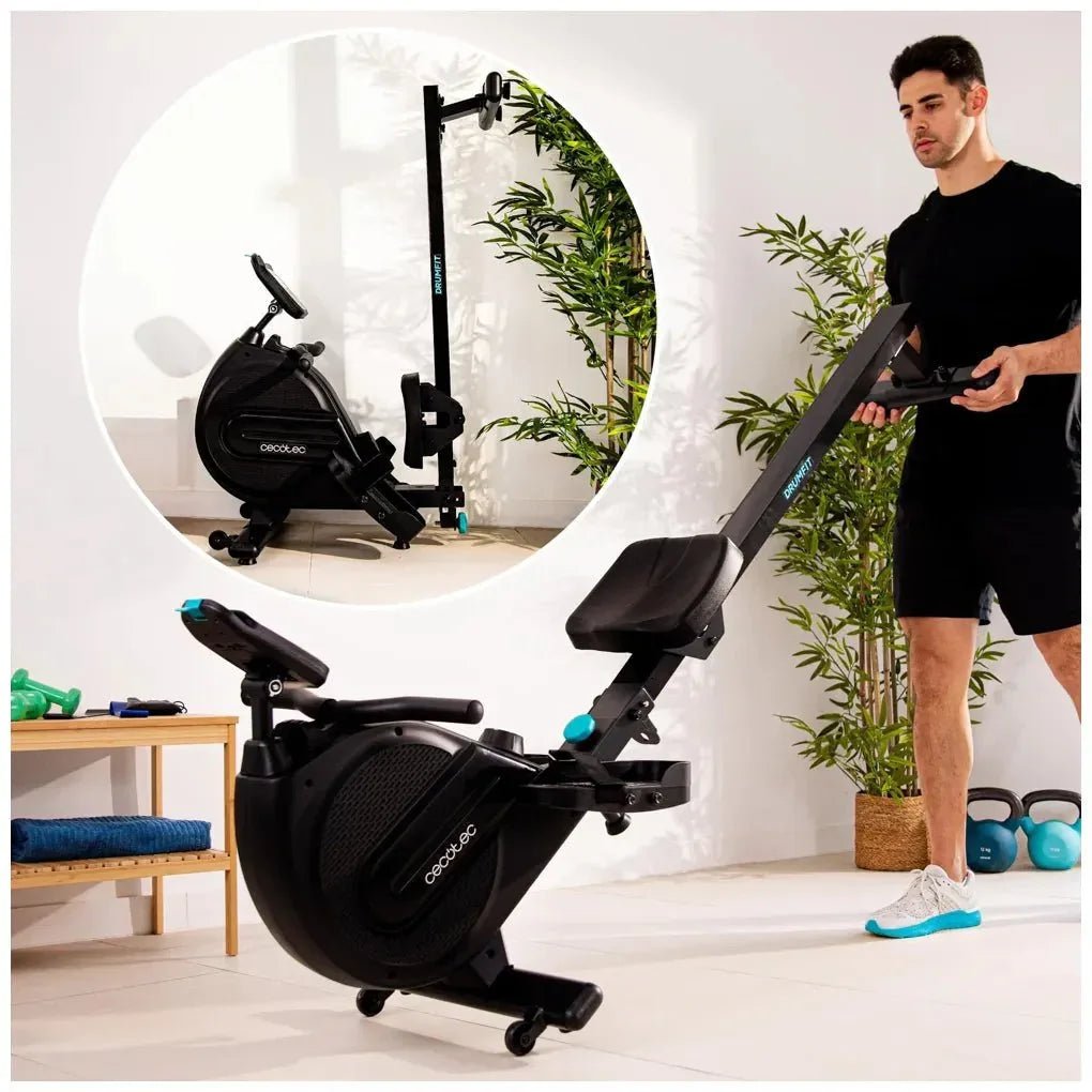 cecotec_07223_máquina_de_remo_plegable_drumfit_rower_9000:_resistencia_magnética_y_lcd_4