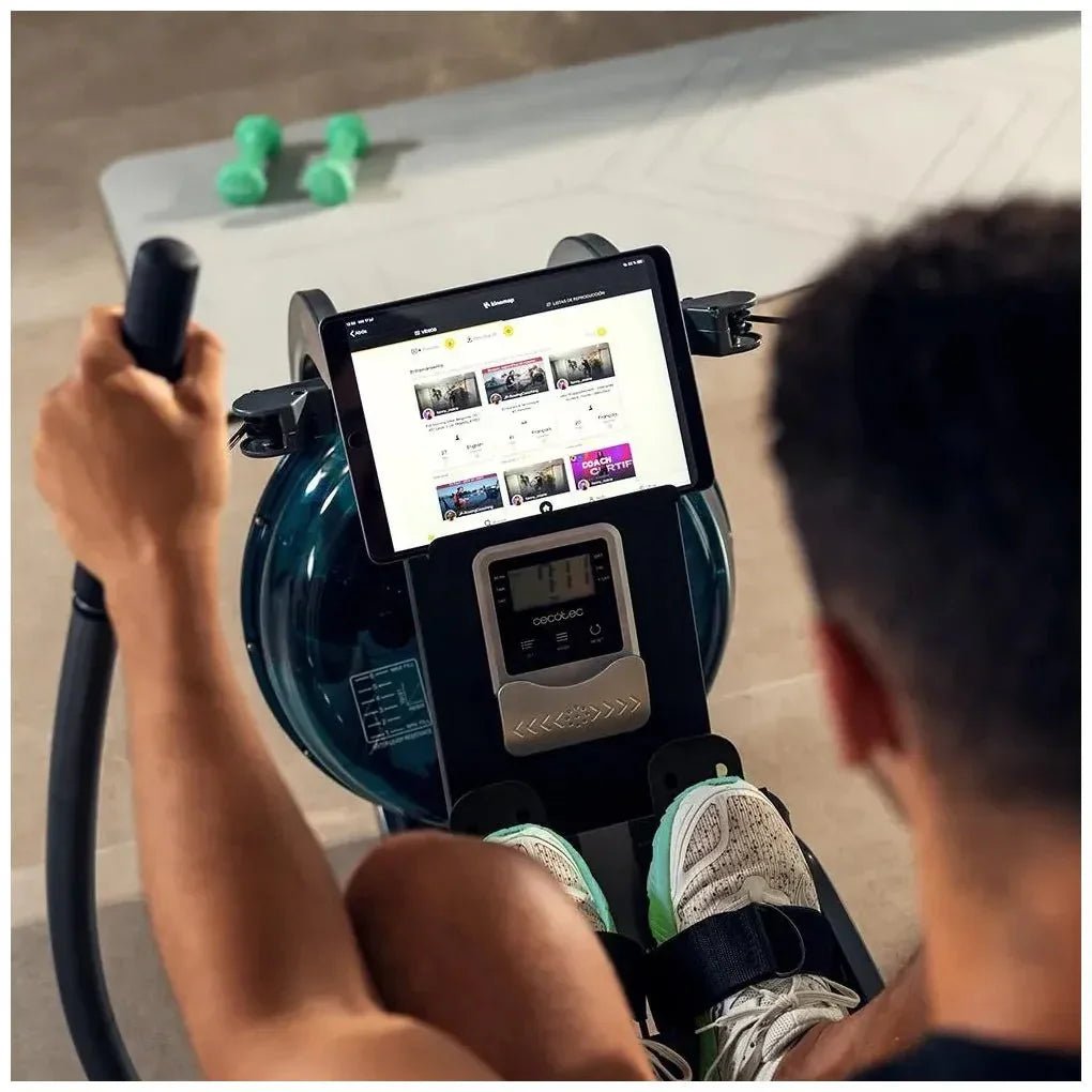 cecotec_07225_máquina_de_remo_de_agua_drumfit_rower_20000_neptuno_con_app_y_doble_manillar_4