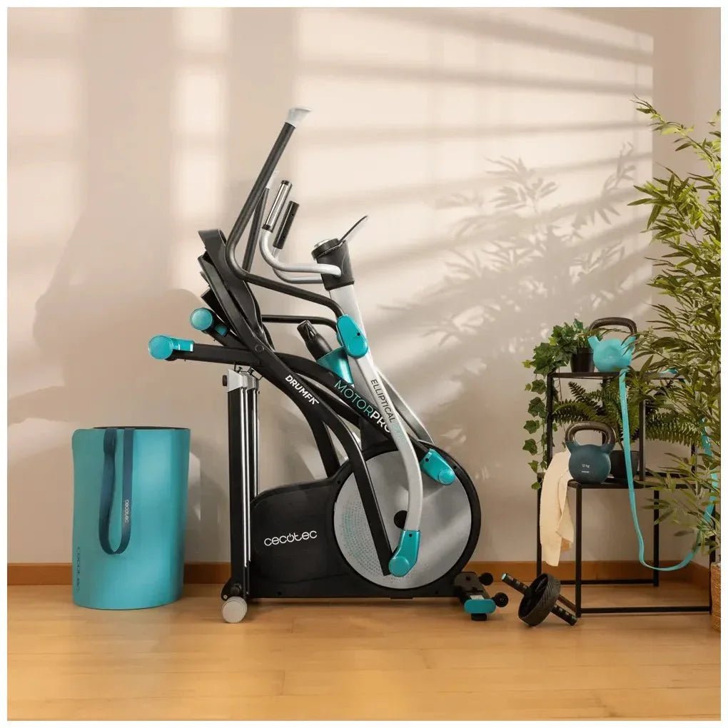cecotec_07233_bicicleta_elíptica_plegable_drumfit_10000_pro:_resistencia_magnética_y_conectividad_app_4