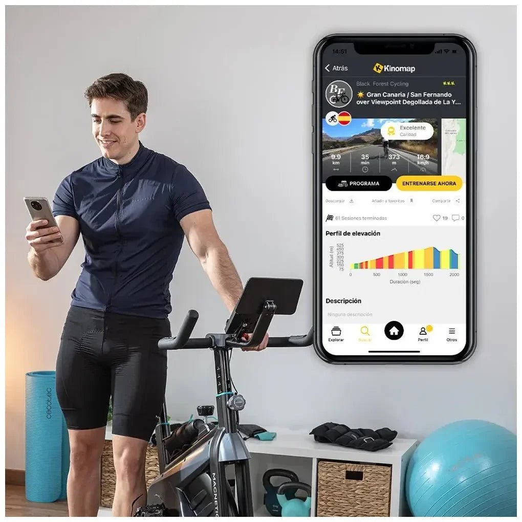 cecotec_07246_bicicleta_indoor_drumfit_15000:_resistencia_magnética_y_conectividad_app_4