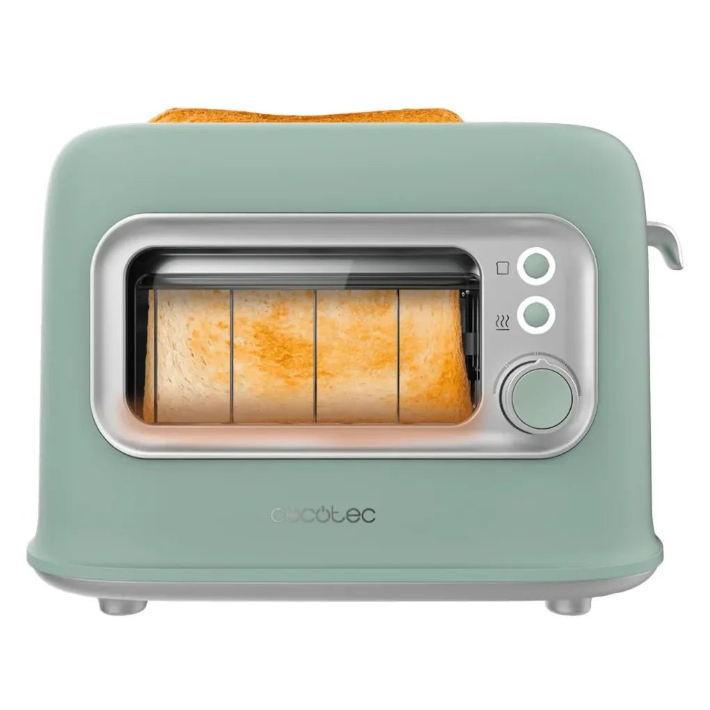 cecotec_08040_tostadora_retrovision_green:_diseño_vintage_con_ventana_y_potencia_ajustable_2