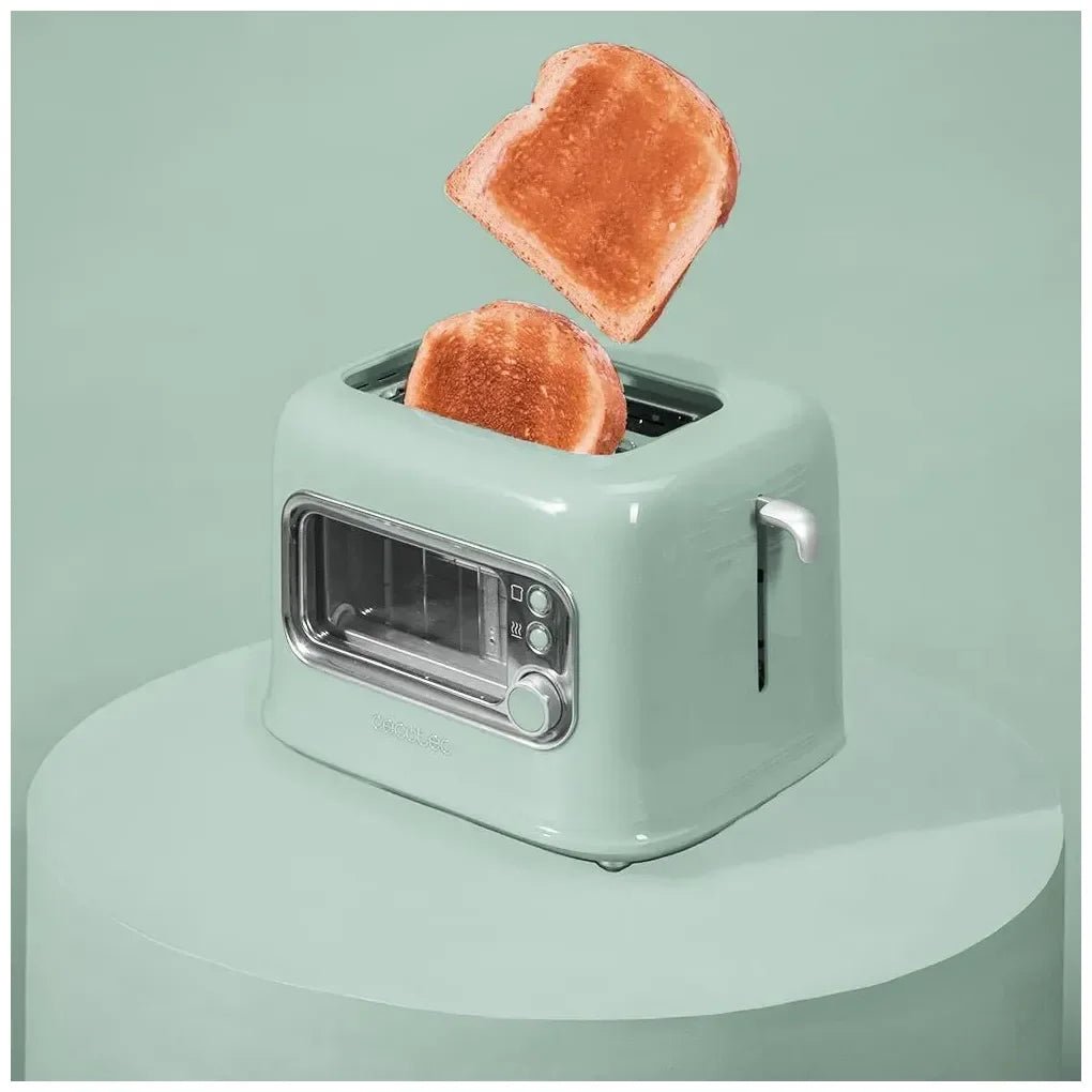 cecotec_08040_tostadora_retrovision_green:_diseño_vintage_con_ventana_y_potencia_ajustable_3