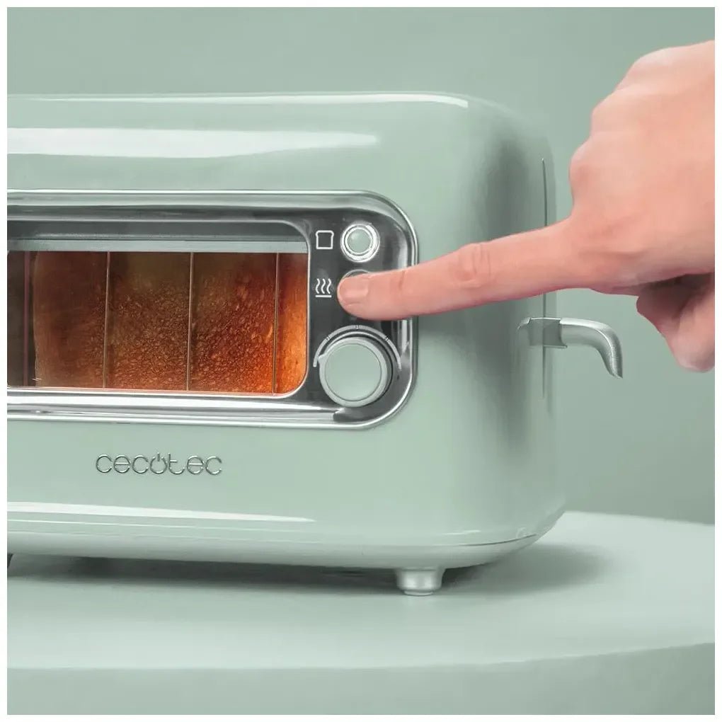 cecotec_08040_tostadora_retrovision_green:_diseño_vintage_con_ventana_y_potencia_ajustable_5