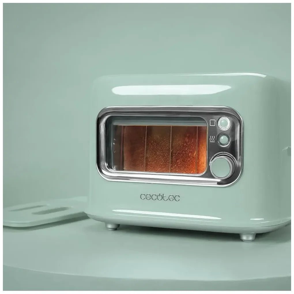 cecotec_08040_tostadora_retrovision_green:_diseño_vintage_con_ventana_y_potencia_ajustable_6