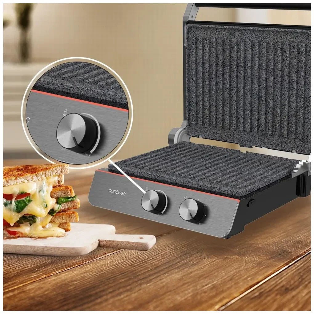 cecotec_08054_parrilla_eléctrica_2200w_rockstone:_cocción_perfecta_y_limpieza_fácil_9