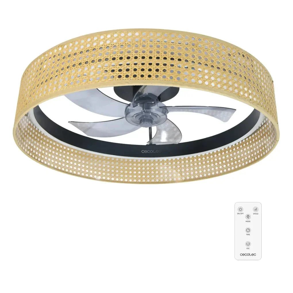 cecotec_08634_ventilador_de_techo_beige_con_motor_dc__luz_led_y_control_remoto_1