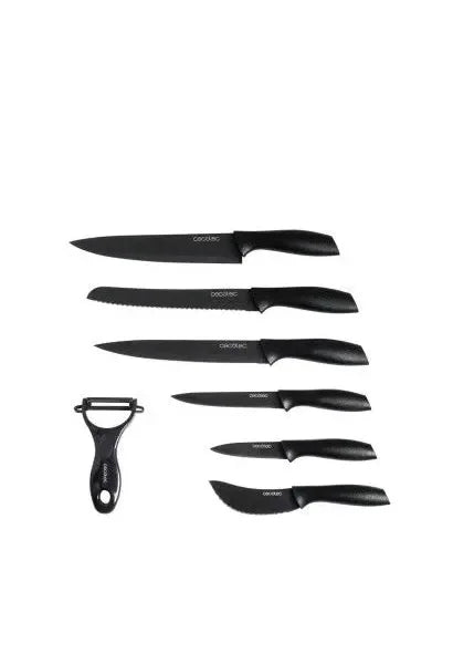 pack_de_siete_cuchillos_profesionales_color_negro_de_acero_inoxidable_y_recubrimiento_cerámico_titanium_cecotec_0