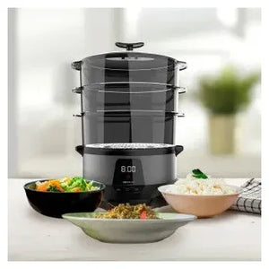 vaporera_eléctrica_de_diseño_en_acero_inoxidable_con_3_recipientes_y_tiempo_ajustable_vapovita_3000_pro_cecotec_3