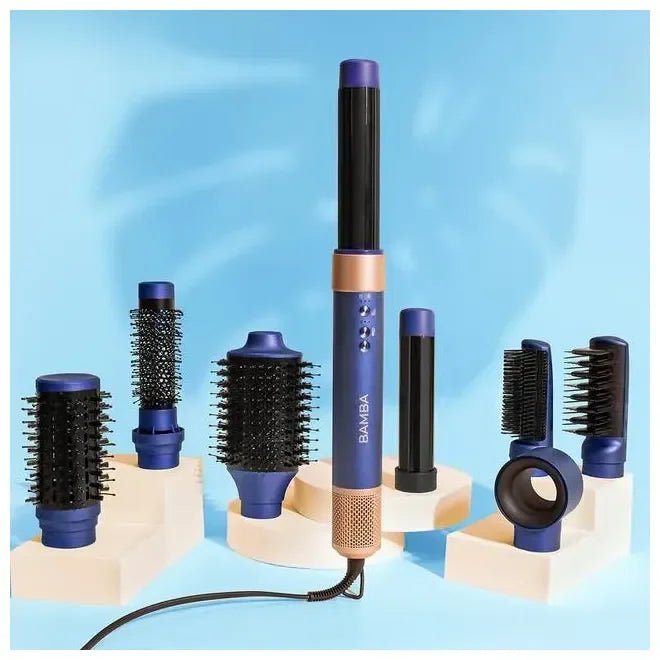Bamba CeramicCare AirGlam Blue Modelage multifonction 8 en 1 avec technologie Coanda