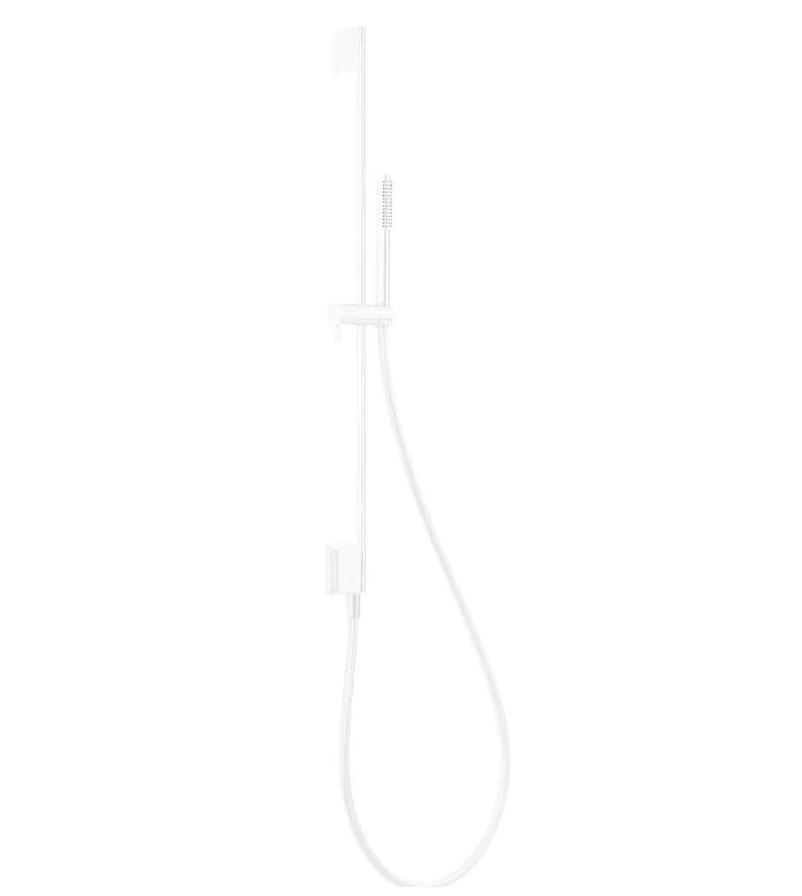 Columna de ducha con barra vertical deslizante de latón acabado blanco TRES 0