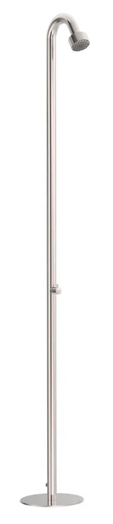 Columna de ducha de acero inoxidable apta para exteriores Colectividades Tres 0
