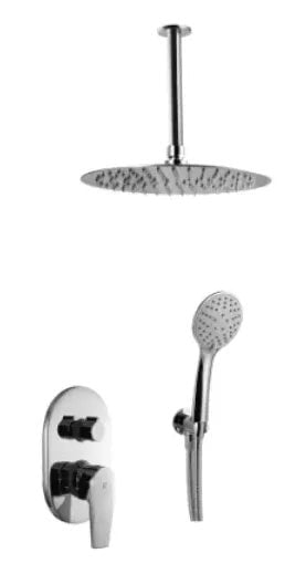 Conjunto de ducha a techo de latón con acabado cromado Arvet Källa 0