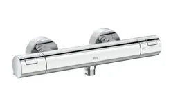 Conjunto de ducha termostático con acabado cromado brillante T-500 Roca 2