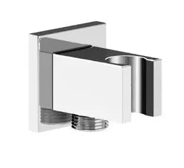 Conjunto de ducha termostático de latón con acabado cromado Square Roca 5