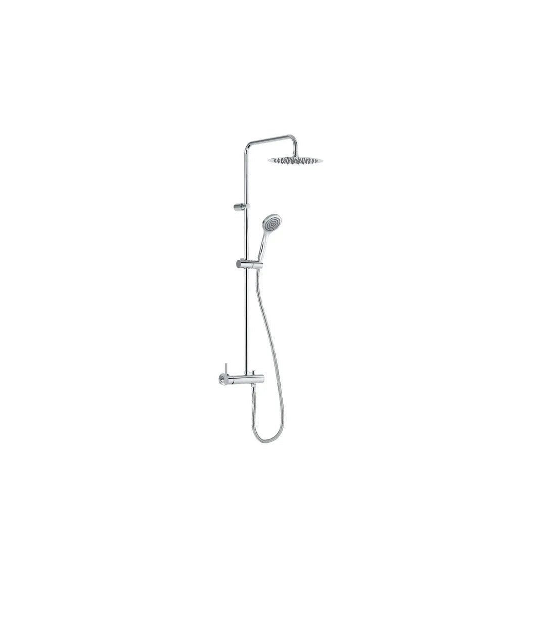 Conjunto de grifo monomando para ducha a mural de dos vías LEX-ALP Tres 0