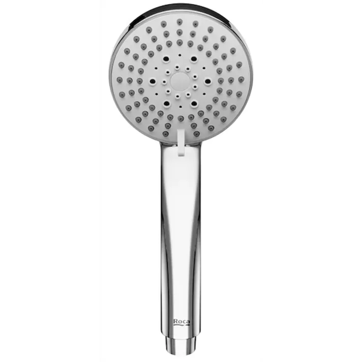 ROCA STELLA A5B1B03C00 Ducha de mano de tres funciones con rociador redondo de 10 cm con acabado cromado - MerkiMarket