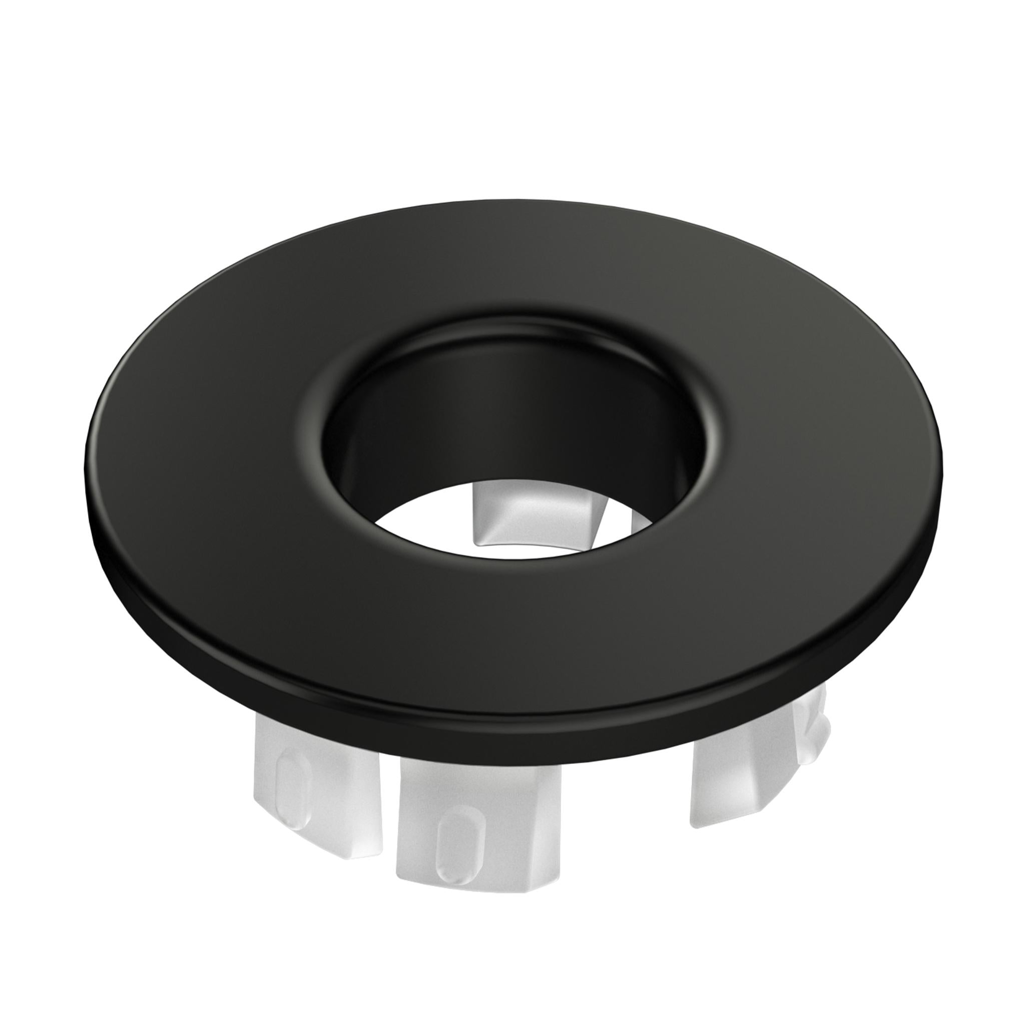 Embellecedor rebosadero negro mate con ajuste perfecto para lavabo de Valaz 0