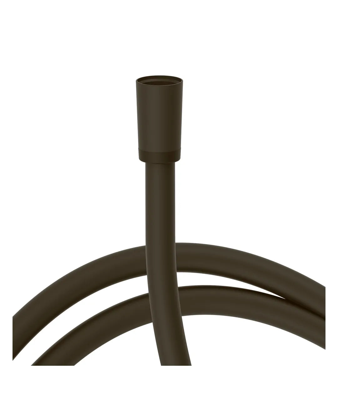 Flexo de ducha para baño con acabado satinado negro bronce TRES 0
