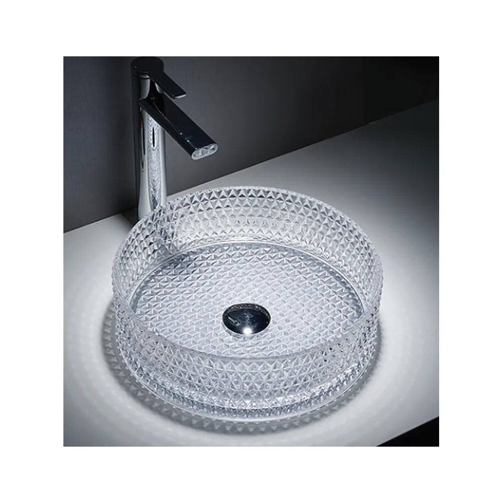 Lavabo Sobre Encimera Queen Fossil Natura Blanco - Vista 2