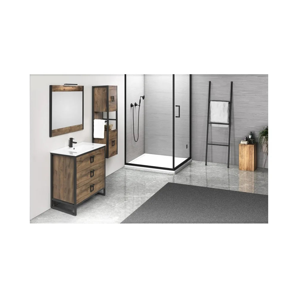 Lavabo de Baño Gorbea Fossil Natura Blanco - Vista 2