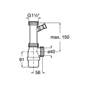ROCA LISBOA A870M10400 Fregadero para bajo encimera hecho en acero inoxidable de 43 cm con diseño de una cubeta - MerkiMarket