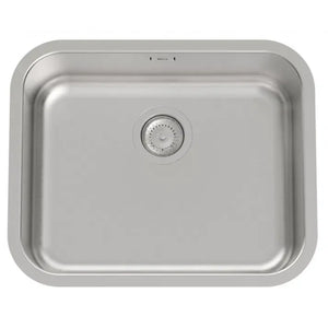ROCA PORTO A870R10500 Fregadero sobre encimera hecho en acero inoxidable con diseño de una cubeta - MerkiMarket